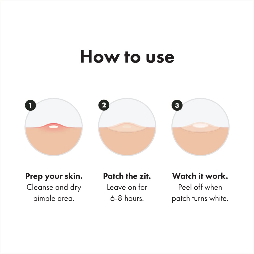 Mighty Patch Original from Hero Cosmetics - Hydrocolloid Stickers for Covering Facial Spots, Vegan-friendly and Not Tested on Animals (36 Count)