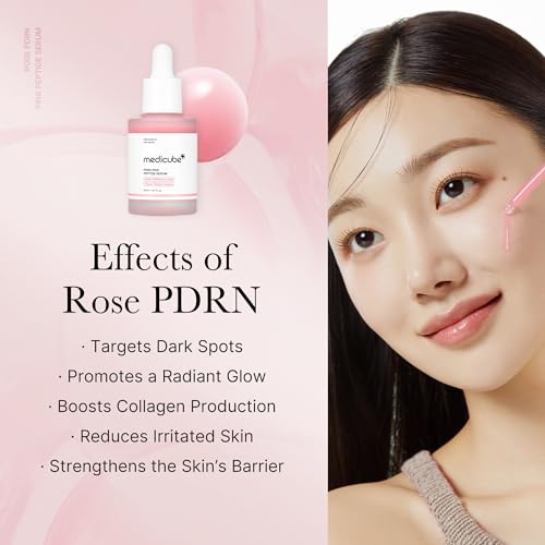 medicube PDRN Pink Peptide Serum, Pink glow serum, Peptide, Niacinamide, Hydrating & Moisturizing & Firming, Uneven Skin Tone, Korean Skincare | 1.01 fl.oz.