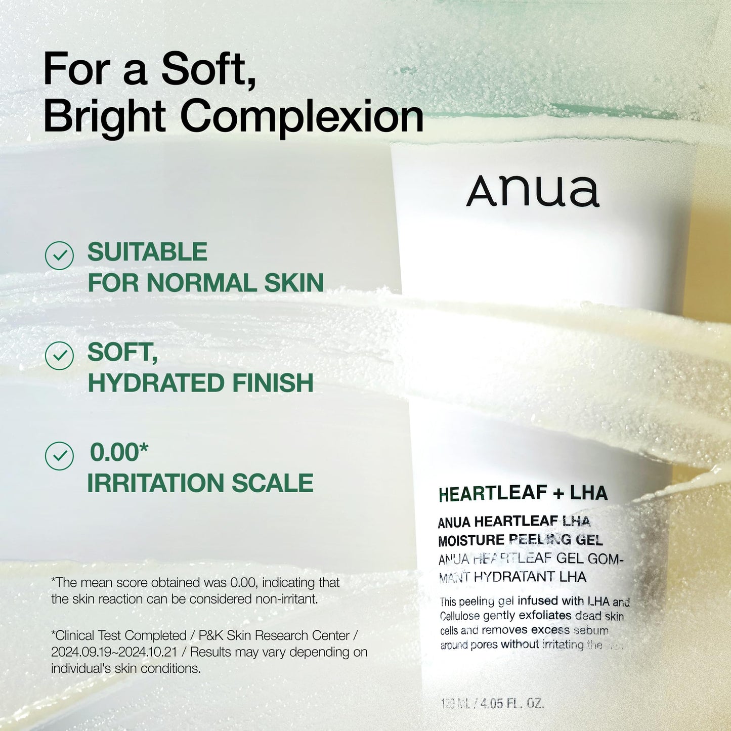 ANUA Heartleaf LHA Moisture Peeling Gel 120ml Face Normal Skin Exfoliation Gel
