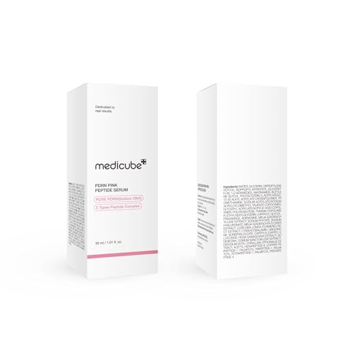 medicube PDRN Pink Peptide Serum, Pink glow serum, Peptide, Niacinamide, Hydrating & Moisturizing & Firming, Uneven Skin Tone, Korean Skincare | 1.01 fl.oz.
