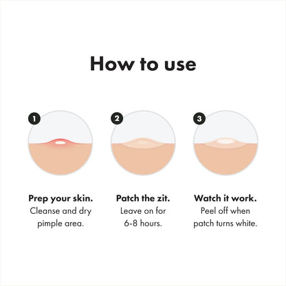 Mighty Patch Original from Hero Cosmetics - Hydrocolloid Stickers for Covering Facial Spots, Vegan-friendly and Not Tested on Animals (36 Count)