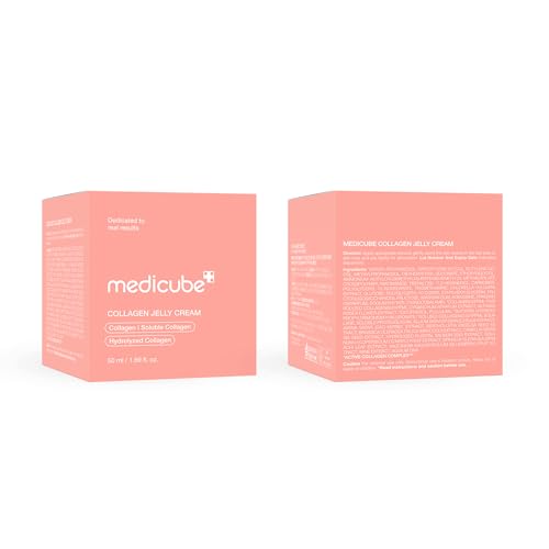 medicube Collagen Jelly Cream- Niacinamide & Freeze-Dried Hydrolyzed Collagen - Boosts skin's barrier hydration and gives 24h Glow & Lifted Look - Korean skincare
