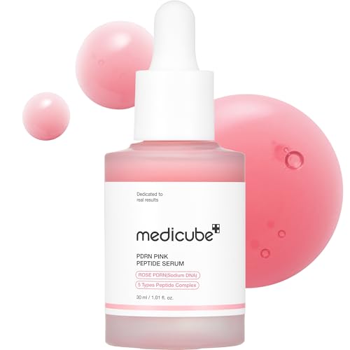medicube PDRN Pink Peptide Serum, Pink glow serum, Peptide, Niacinamide, Hydrating & Moisturizing & Firming, Uneven Skin Tone, Korean Skincare | 1.01 fl.oz.